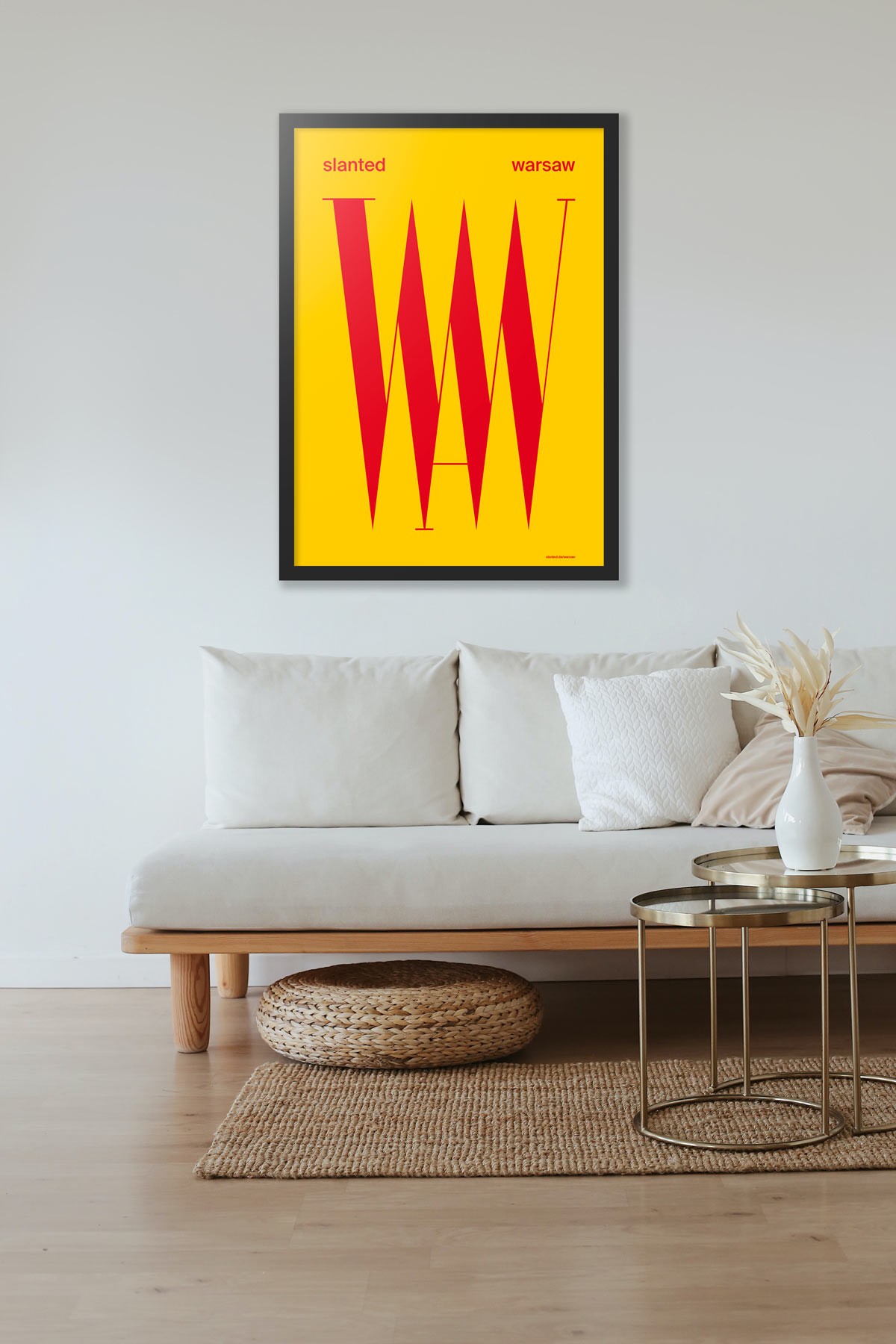 slanted-poster-warsaw-kunstdruck-design-plakat image 1