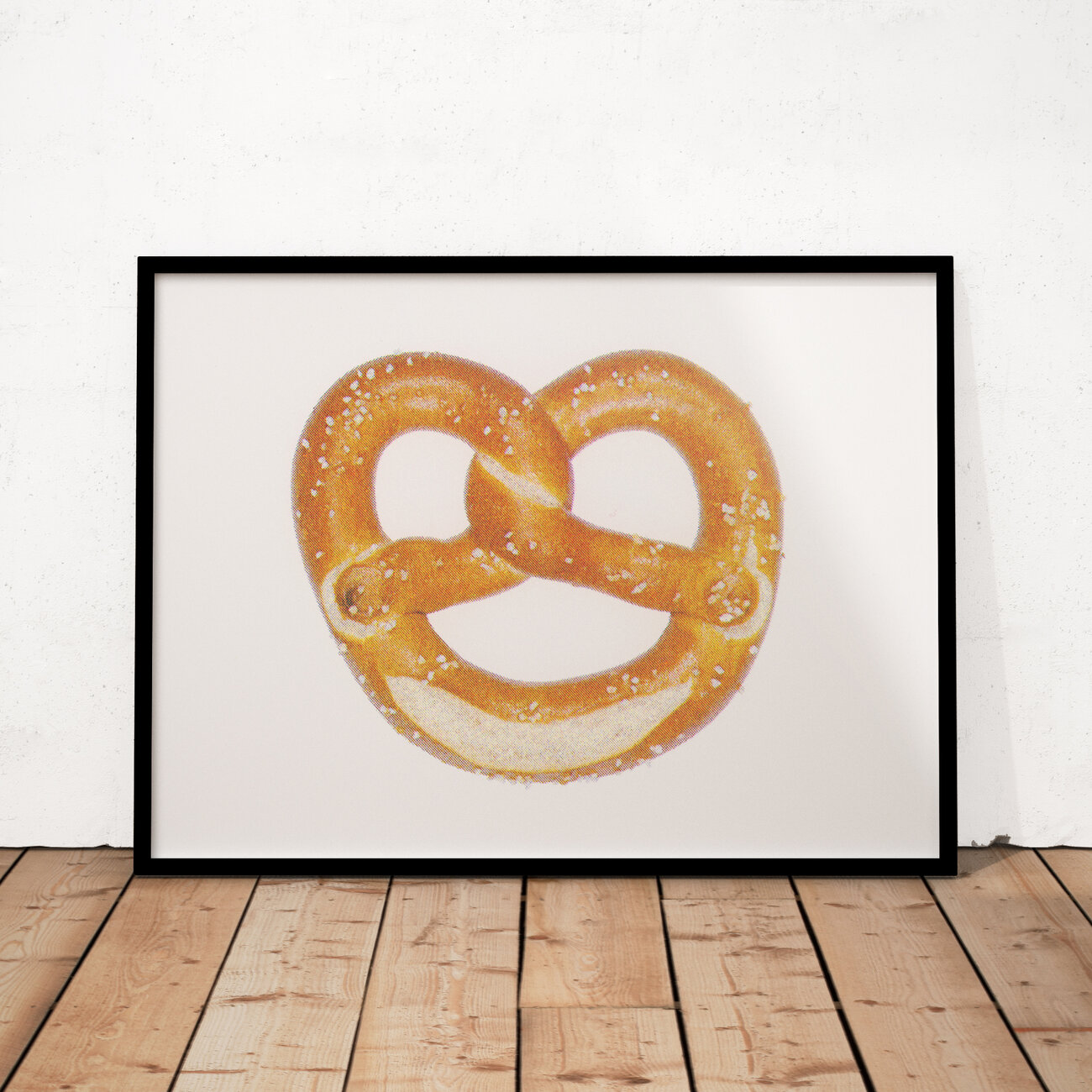 slanted-art-prints-breze-kunstdruck-risograph-brezel image 1