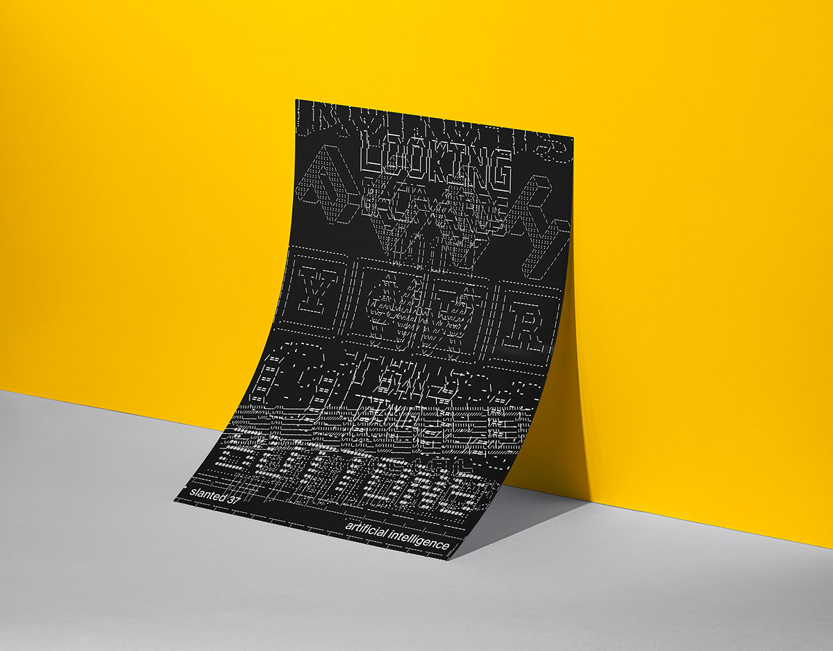 slanted-art-prints-ascii-poster-artificial-intelligence-kunstdruck image 1