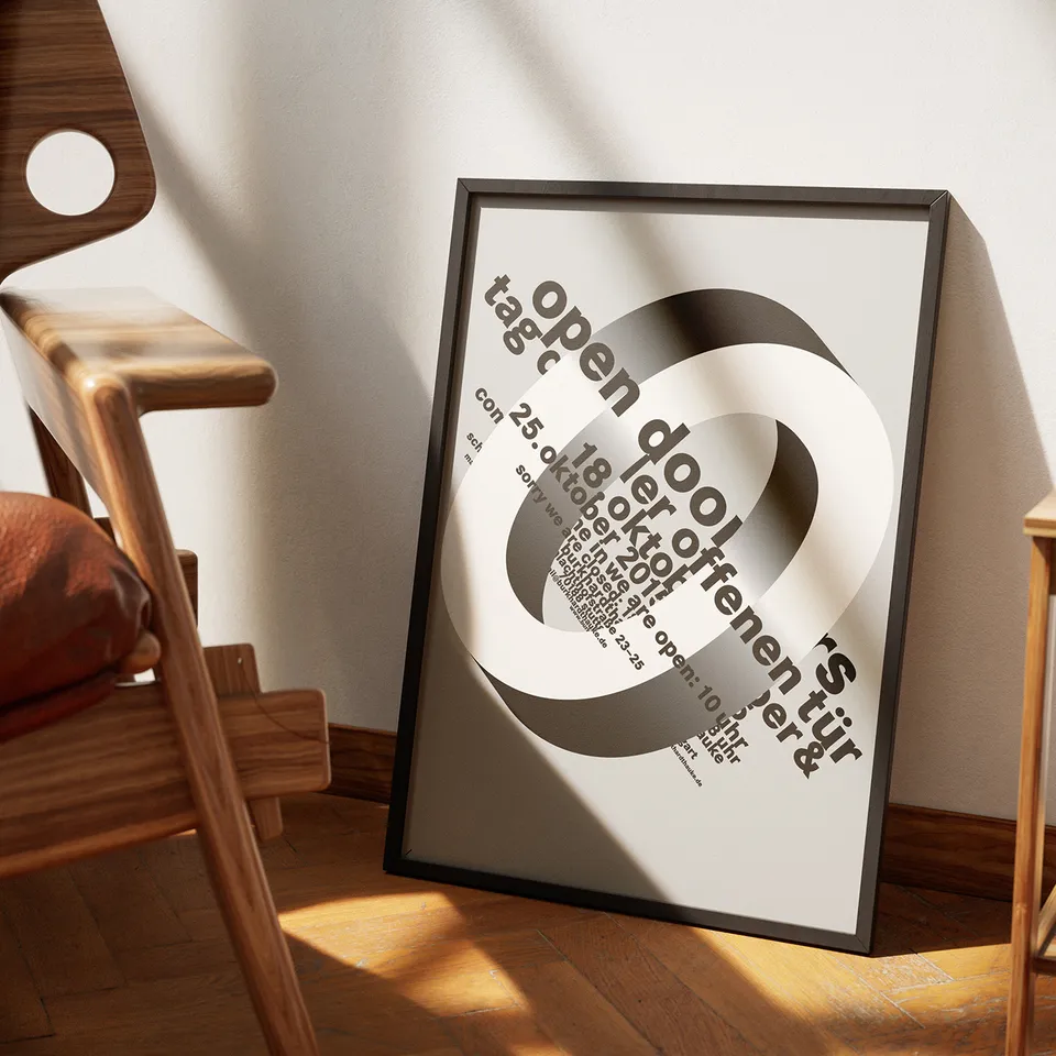 slanted-open-doors-poster-kunstdruck image 1