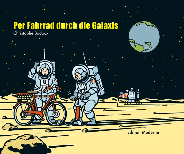 edition-moderne-per-fahrrad-durch-die-galaxis-comic-badoux-buch image 1
