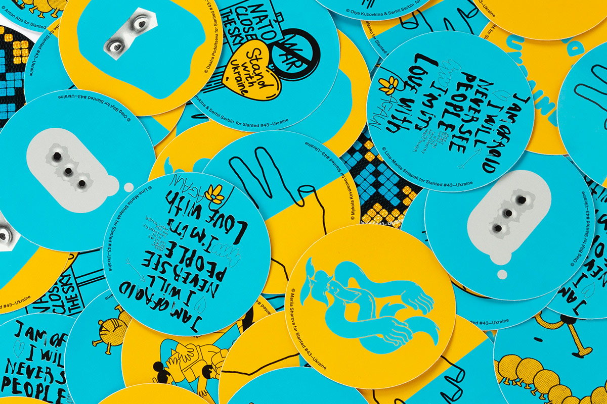 slanted-magazine-43-ukraine-sticker-set-magazin-design image 4