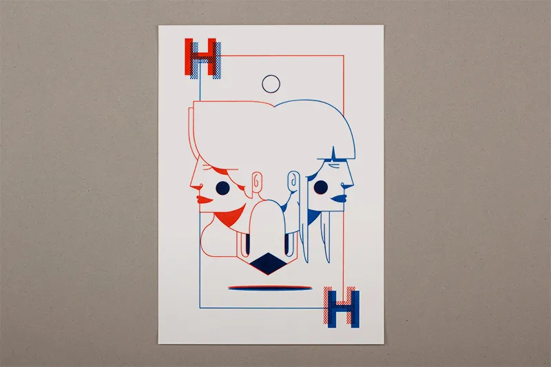 slanted-art-prints-helvetica-riso-print-julien-gapany-poster image 1