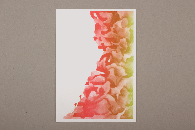 slanted-art-prints-helvetica-julia-marti-riso-kunstdruck image 1