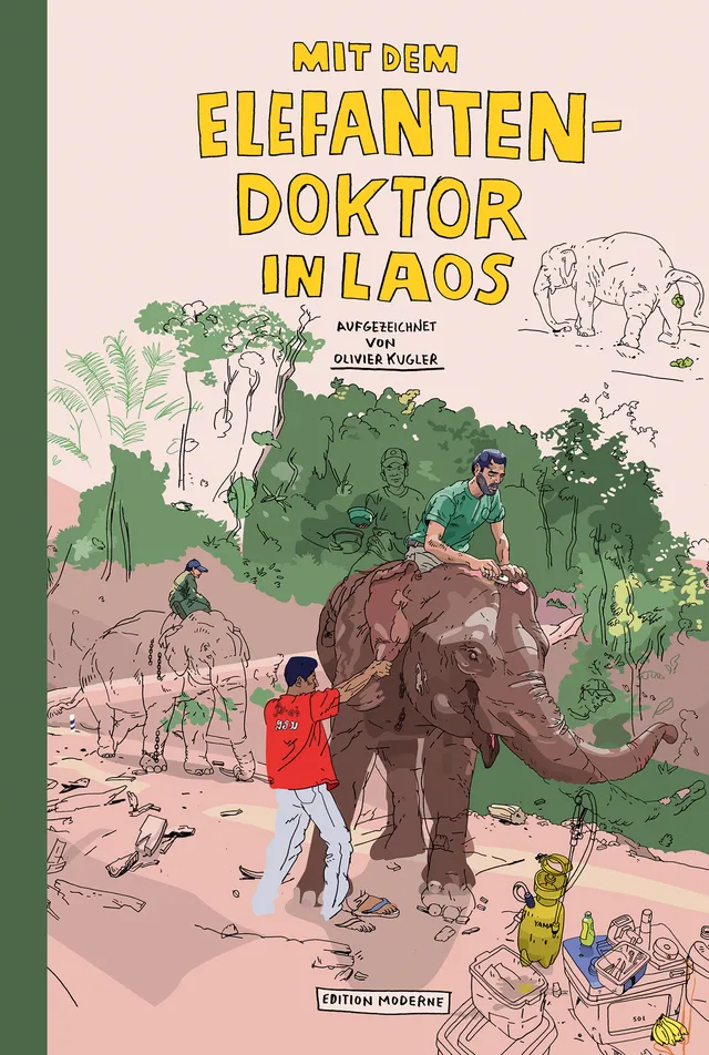 edition-moderne-elefantendoktor-in-laos-reportage-comic-buch image 1