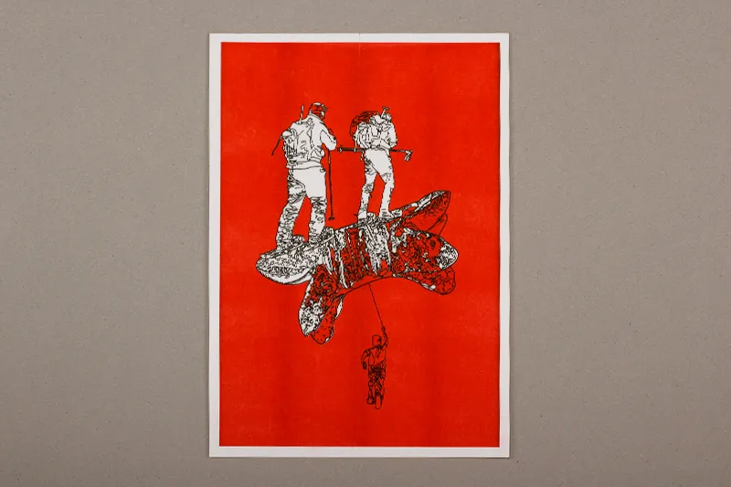 slanted-art-prints-helvetica-grossert-riso-kunstdruck image 1