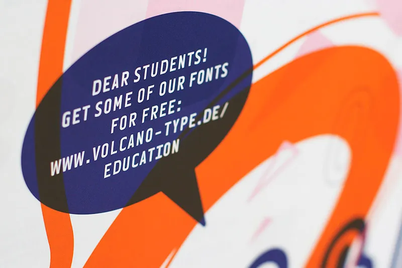 slanted-art-prints-volcanotype-education-font-poster-1 image 1