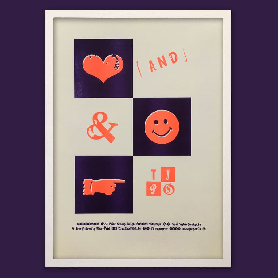 slanted-art-prints-typo-emoji-poster-kunstdruck-a3 image 3