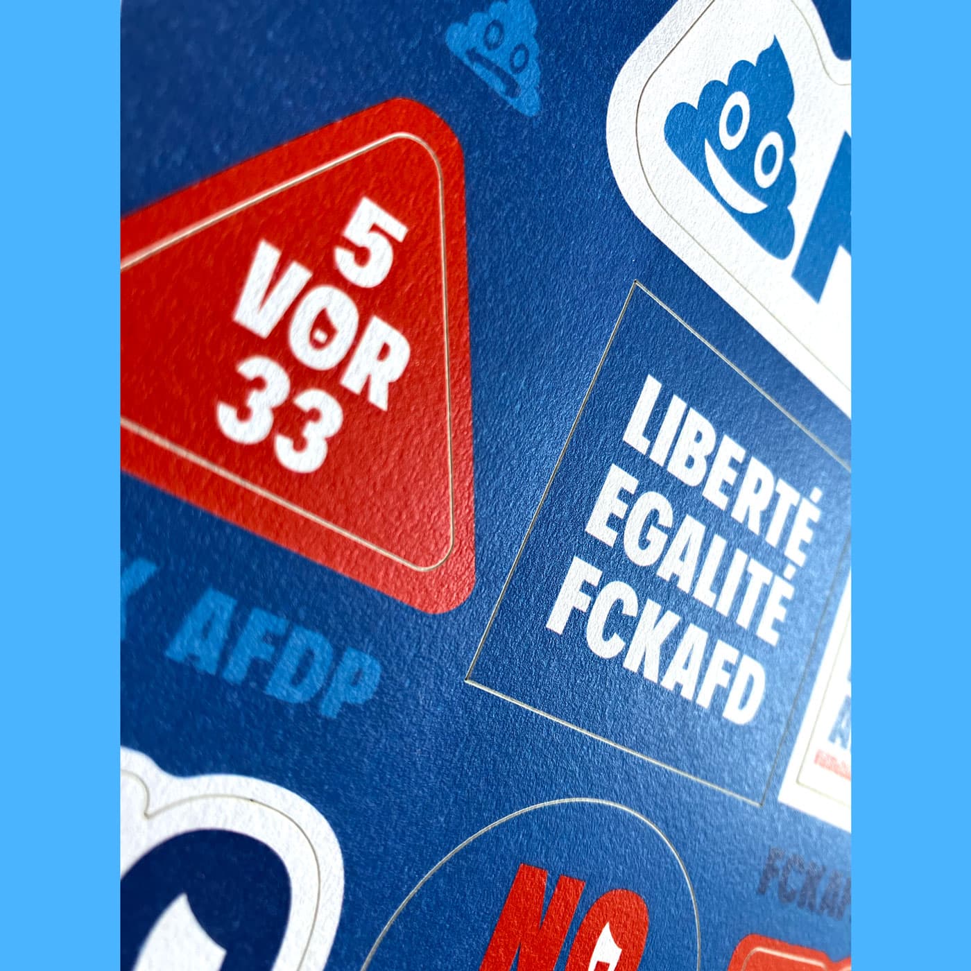 slanted-type-specimen-fck-afd-sticker-set-a5 image 1