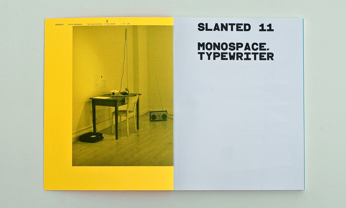 slanted-11-monospace-typewriter-magazin-schrift-retro image 3