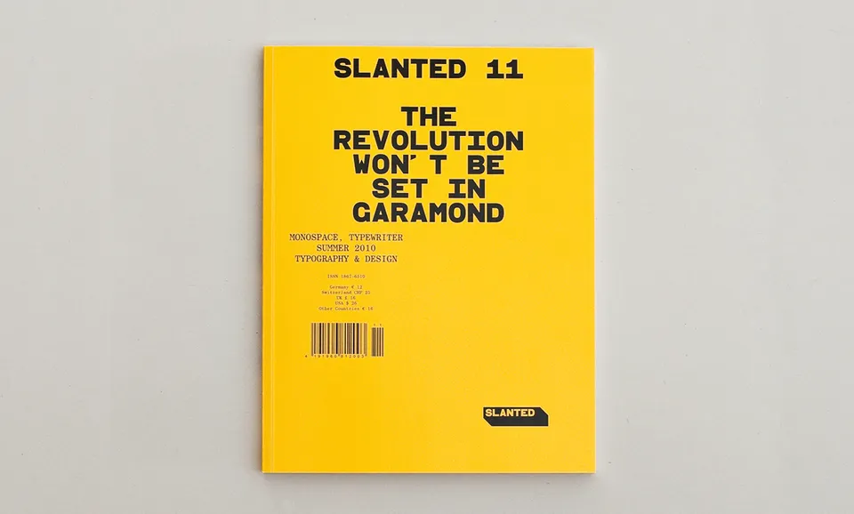 slanted-11-monospace-typewriter-magazin-schrift-retro image 1
