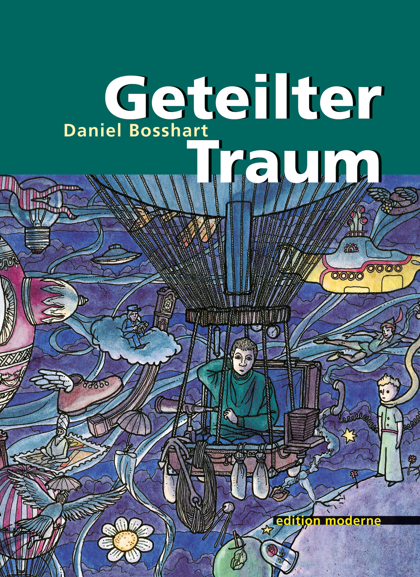 edition-moderne-geteilter-traum-buch-wortloser-comic image 1