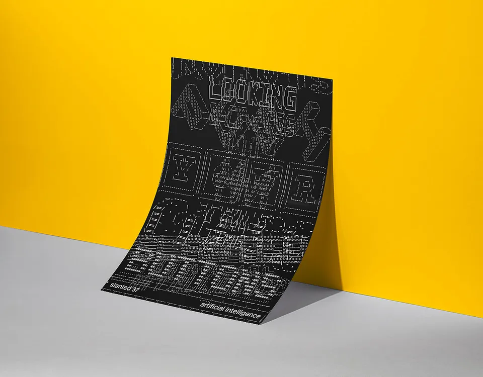 slanted-art-prints-ascii-poster-artificial-intelligence-kunstdruck image 1