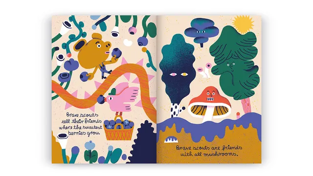 slanted-books-to-be-a-brave-scout-buch-design image 1