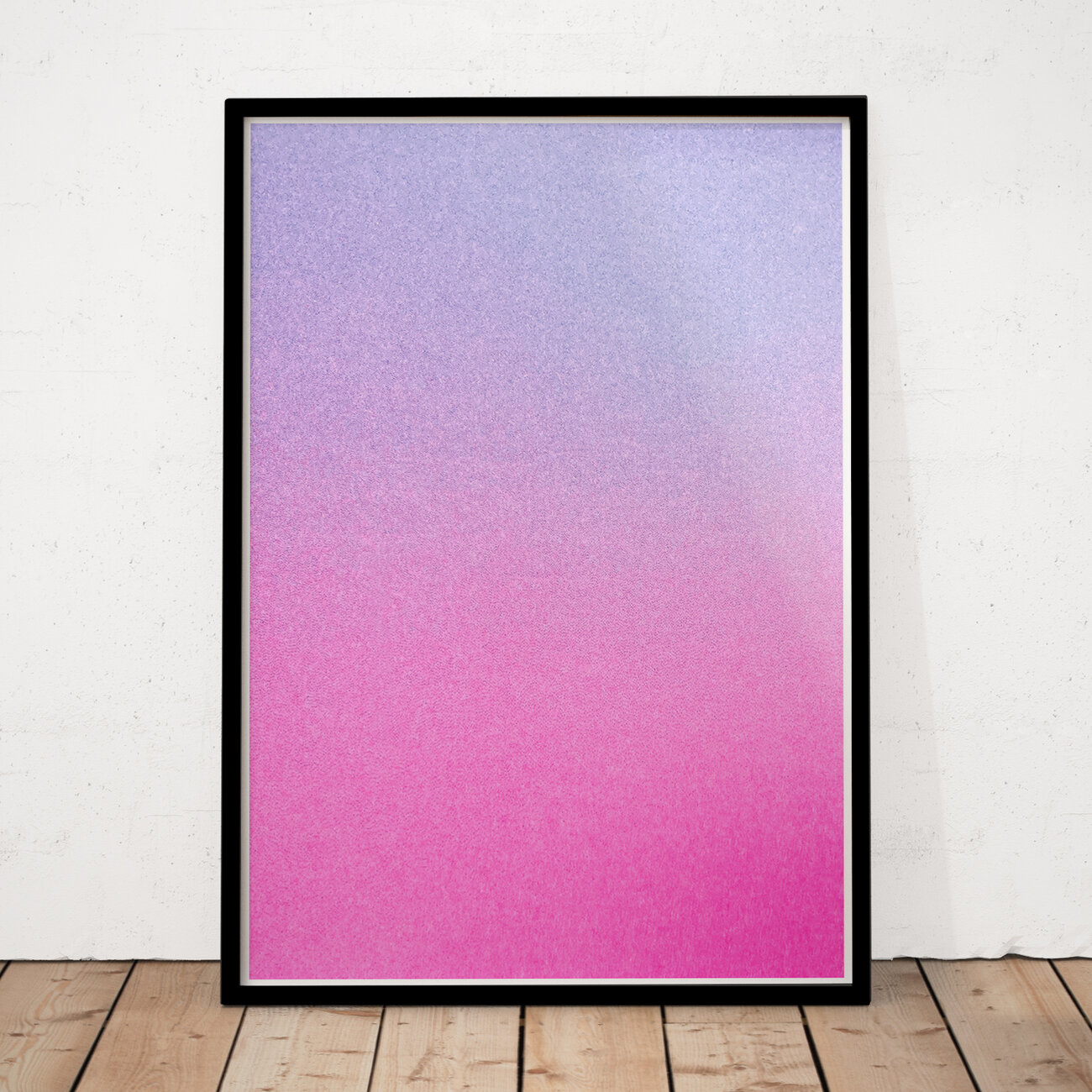 slanted-artprint-feeling-blue-risograph-print-blau image 1