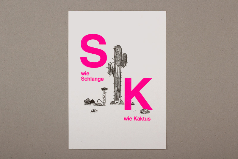 slanted-helvetica-illustrated-riso-print-kunstdruck-pascal-staub image 1
