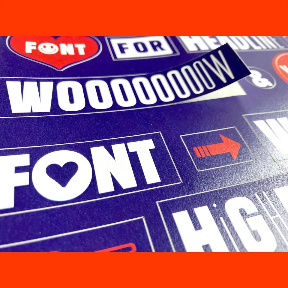 slanted-type-specimen-headline-poster-sticker-set-148x210 image 1