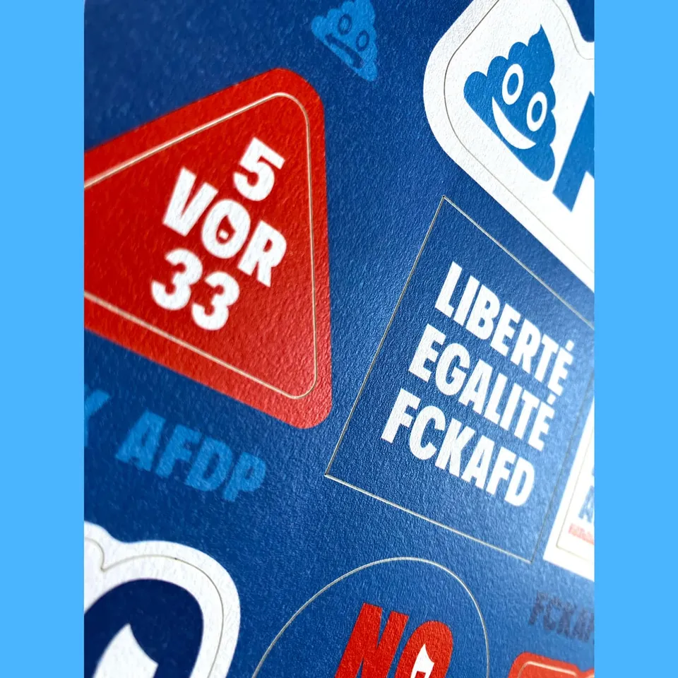 slanted-type-specimen-fck-afd-sticker-set-a5 image 1