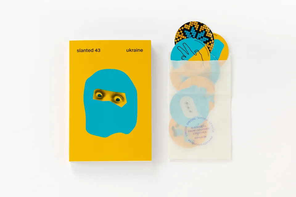 slanted-magazine-43-ukraine-sticker-set-magazin-design image 1