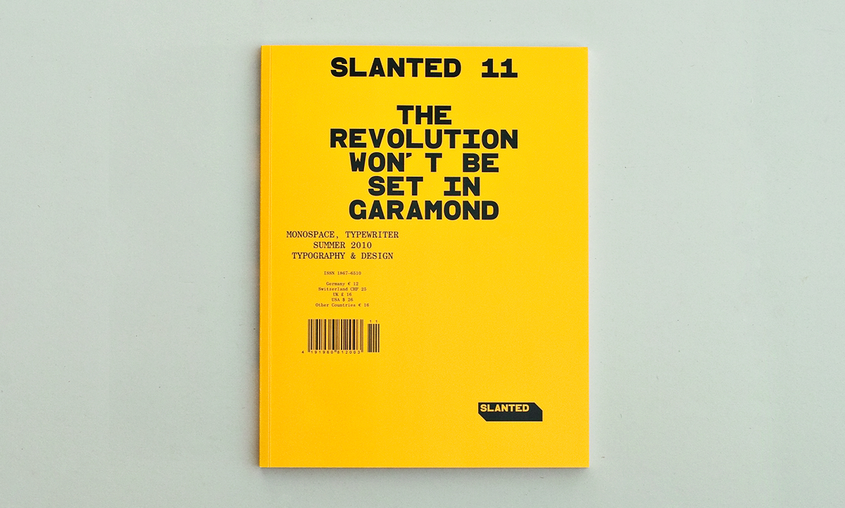 slanted-11-monospace-typewriter-magazin-schrift-retro image 1