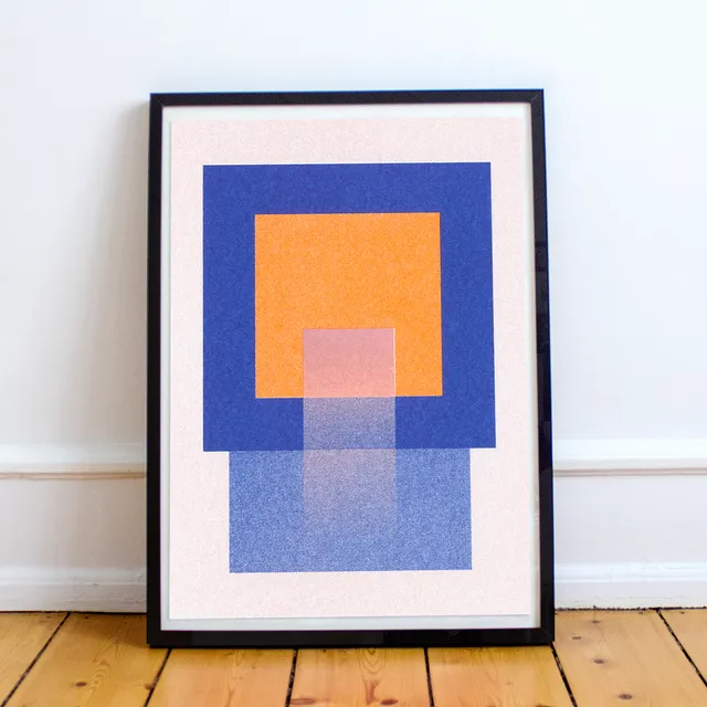 slanted-art-prints-risograph-art-print-july-kunstdruck-risografie image 1