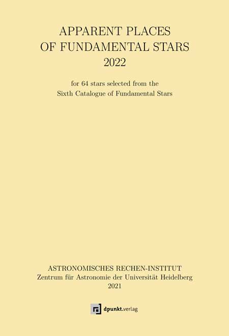dpunkt-technik-apparent-places-of-fundamental-stars-2022-buch image 2