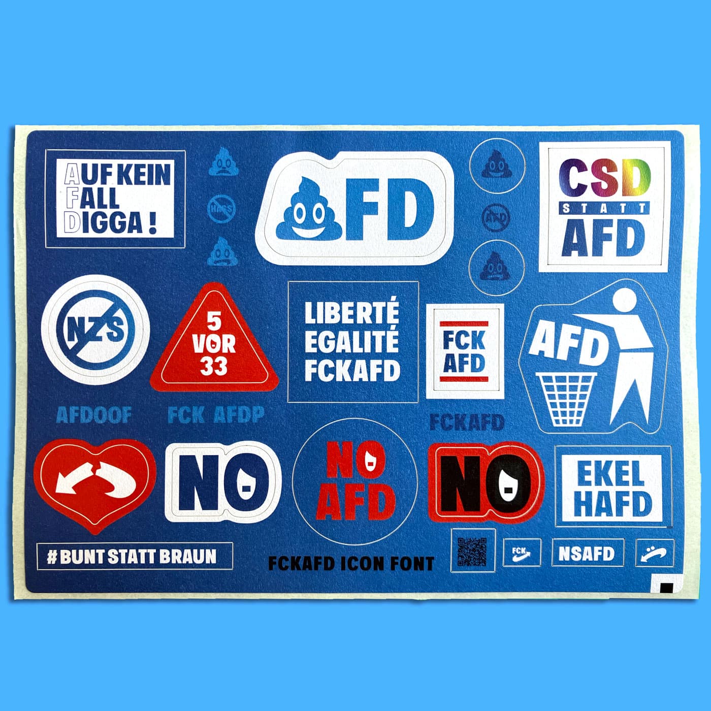 slanted-type-specimen-fck-afd-sticker-set-a5 image 2