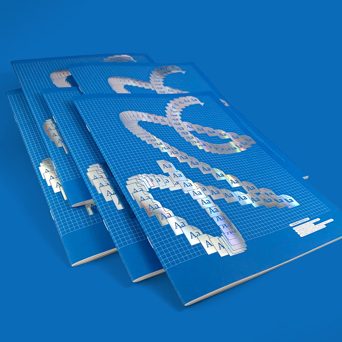 slanted-character-02-heft-schrift-design image 1