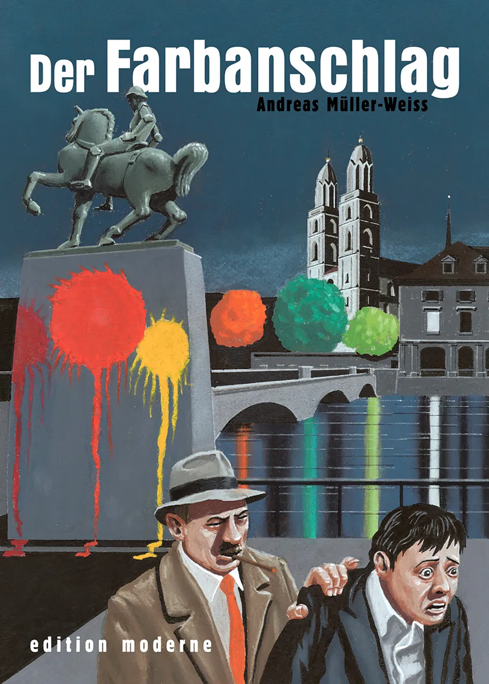 edition-moderne-der-farbanschlag-krimi-comic-buch-z-rich-1937 image 1