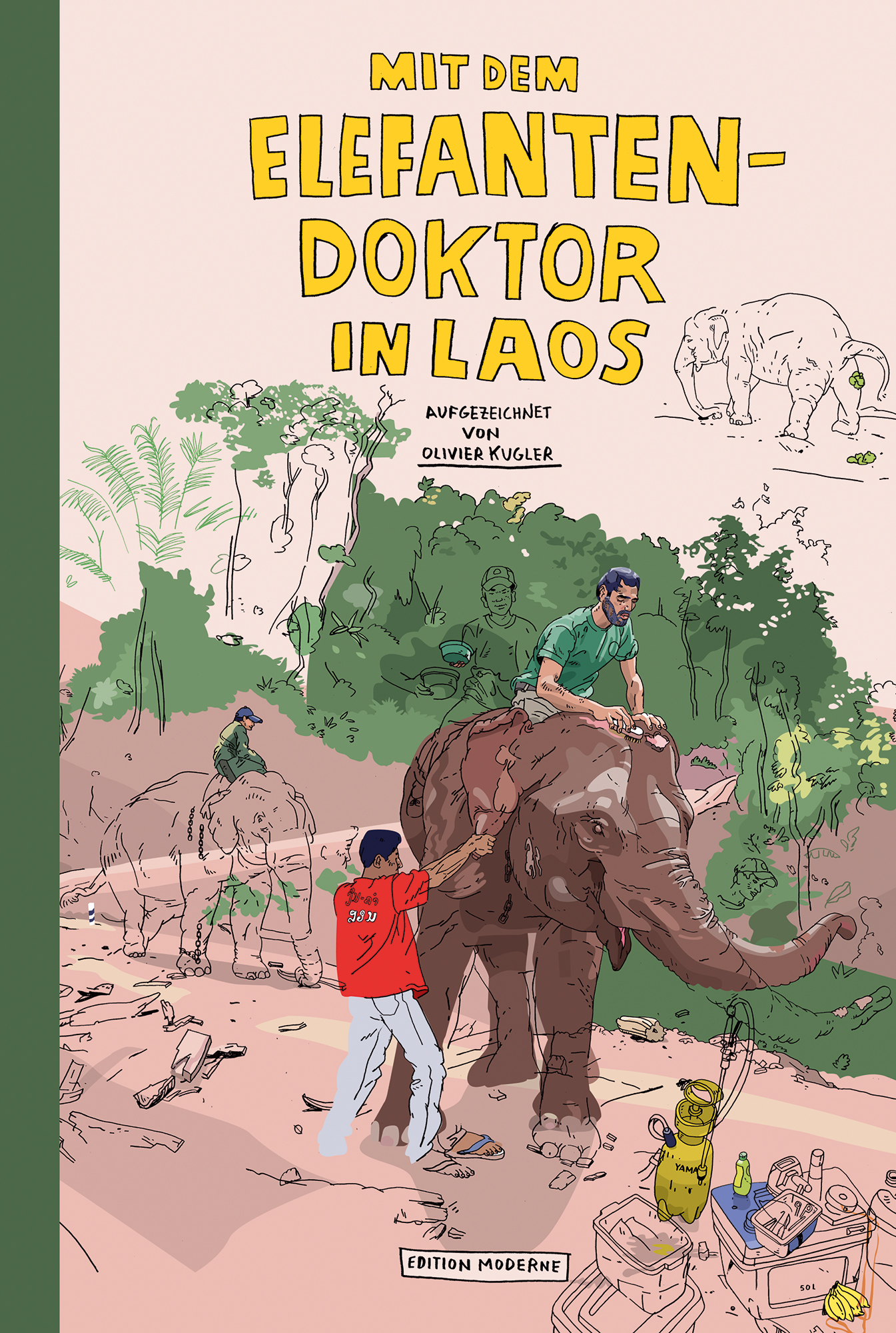 edition-moderne-elefantendoktor-in-laos-reportage-comic-buch image 1