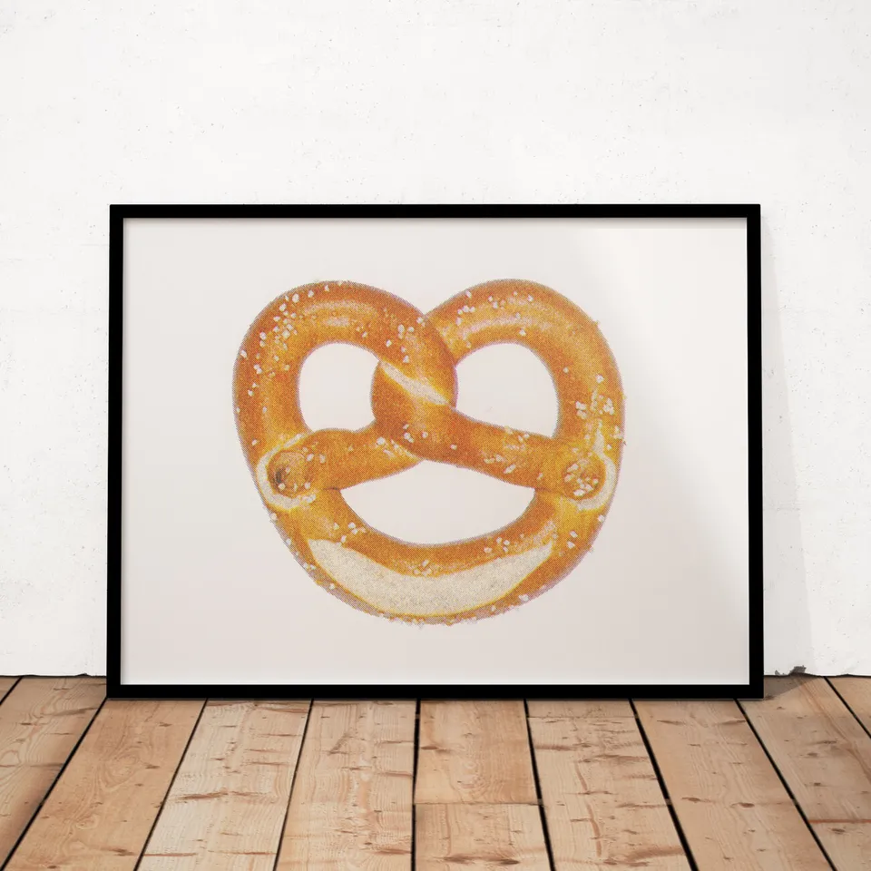 slanted-art-prints-breze-kunstdruck-risograph-brezel image 1