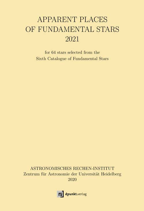 dpunkt-technik-apparent-places-of-fundamental-stars-2021-buch image 2