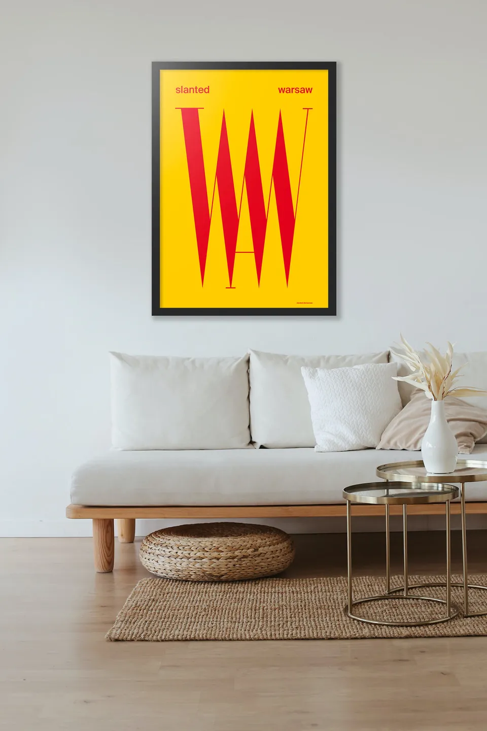 slanted-poster-warsaw-kunstdruck-design-plakat image 1