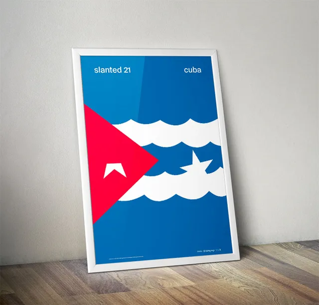slanted-art-prints-poster-cuba-kunstdruck-design image 1