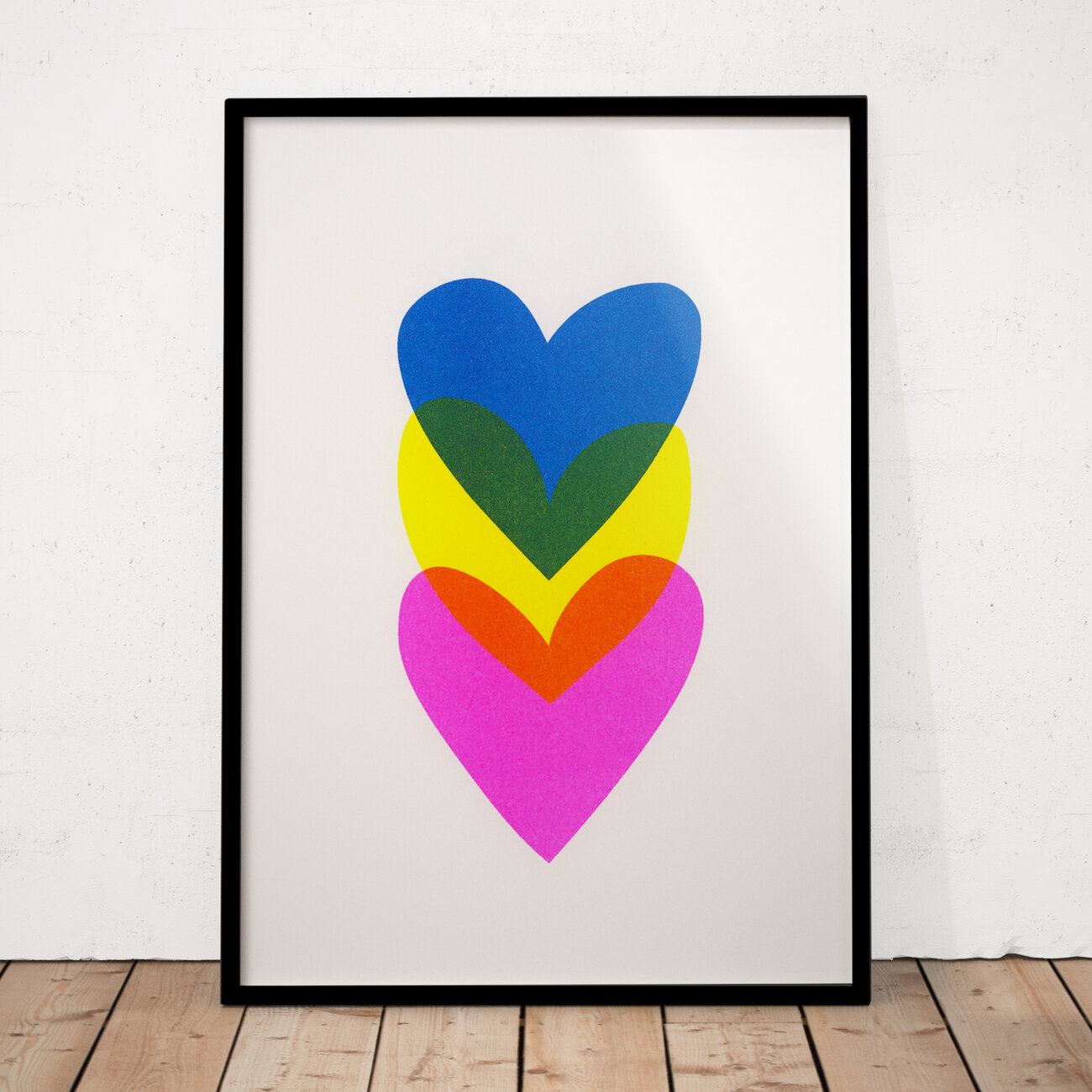 slanted-herzen-risograph-kunstdruck-hearts-motiv image 1